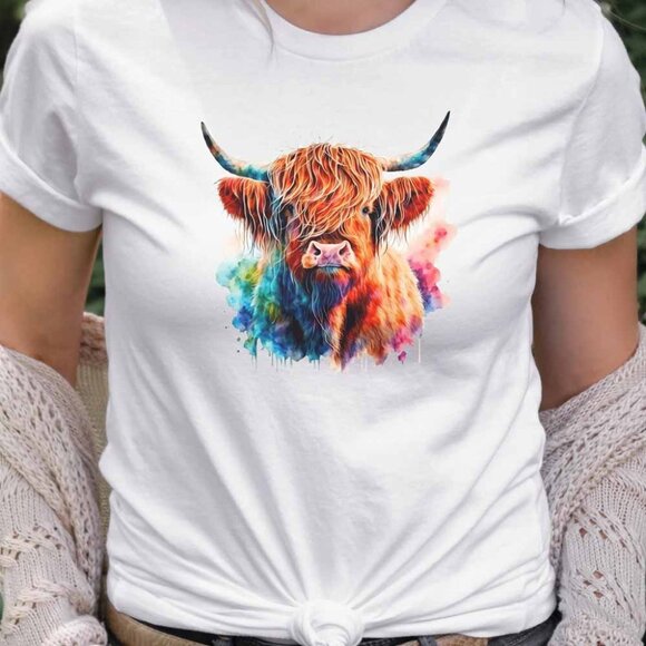 Easily Distracted By Cows Shirt,Cow Sweatshirt,Highland Cow Shirt - Picture 1 of 3